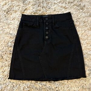 Just Black Dark Denim Mini Skirt